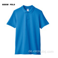 Marke Solid Cotton Revers Mesh Business Polo Shirt